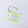 Keymay 10-color Stock Waterproof Transparent Pvc Coin Purse Wallets Money Card Bag Clear Coin Purse Keychain