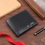 Men's Casual Fashion Wallet Waterproof Large Capacity Short Card Bag Coin Purse Youth Style Simple Thin Design Cross-Border Use