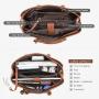 LOVEVOOK 15.6 Inch Waterproof PU Leather Computer Bags Ladies Large Business Office Work Bag Briefcase Laptop Tote Bag for Women