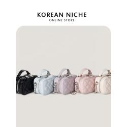New hand-carrying box bag female small fresh mini lipstick messenger bag small fragrance rhombus box chain bag