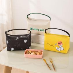 ZWY050 New U-Shape Waterproof Insulated Lunch Bag Lightweight Oxford Lunchbox Handbag Fashion Aluminum Foil Thickened Bag