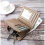 ZWY275 Wholesale Vintage Men PU Short Wallet Daily Practical New Multi Card Slot Bifold Money Clip Lightweight Zipper Card Case
