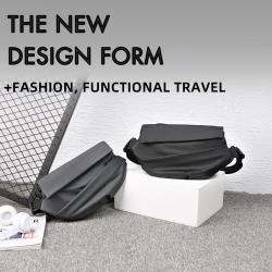 ZF093 Fashion Leisure Travel Simple Crossbody Bag Men Waterproof Chest Bag Lightweight Biker Tide Cool Shoulder Backpack