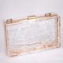 crack Evening Bags for Women Popular Acrylic Women's Small Square Bag Summer Candy Color Transparent Clutch Box