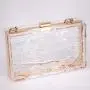 crack Evening Bags for Women Popular Acrylic Women's Small Square Bag Summer Candy Color Transparent Clutch Box