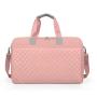 Custom Logo Weekend Tote Duffel Bag Waterproof Sports Gym Yoga Pink Travel Luggage Duffle Bag