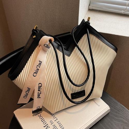 2024 New Vertical Women's Bag French Casual Tote Bags Korean Style Fashion Shoulder Bag for Women Handbags