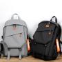 Men's Laptop Backpack Waterproof Oxford Student Bag Multi-Functional Casual Business Travel Backpack Polyester Lining