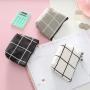 Gelory Wholesale Sublimation Coin Purse Custom Printing Cotton Linen Wallet Women Zipper Mini Coin Purse
