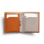 High quality italian leather slide slim men's wallet made of vintage genuine leather