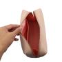Custom logo leather makeup cosmetic bag ladies travel bag leather wash bag for women