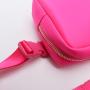 Customized Hot Pink Bum Bag Square Waist Bag Belt Waterproof Nylon Weekender Bag Girls Women Running Chic Waist Pack