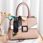 Cross-border Agitation Women Alligator Scarves Bow Handbags China Wholesale PU Lady Bags Girl Zipper Square Handbag