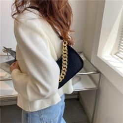 New style cheap low price shoulder bag ladies beautiful chunky chain  purses handbag for girls