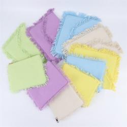 Colorful Cosmetic Pencil Case Makeup Storage Pouch Ladies Envelope Evening Clutch Women Canvas Clutch Bags Tassel Clutch Purse
