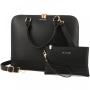 LOVEVOOK Laptop Tote Bags Dome Large Crossbody Work shoulder Bags 15.6 Computer Handbag 2pcs pu Leather women Purse  Briefcase