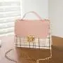 Checked Lock Portable Chain Small Square Bag Small Shoulder Bag Women Shoulder Bag Handbags With Lock