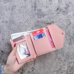Korean Small Purse 3 Folding Clutch HandBag Female Short Min Wallet with Tassel Coin Bag sac tendance 2024 carteras para mujer