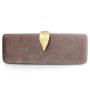 Luxury Designer Ladies Clutch Bag Autumn and Winter Suede Dinner Handbag Leaf Metal shape buckle Vintage mini Bag