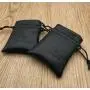 Small PU Leather Drawstring Bag