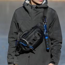 ZWY165 Men Women Outdoor Sports Fishing Multi-Pocket Crossbody Bag Oxford Wearable Fashion Running Chest Bag New Shoulder Bag