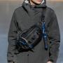 ZWY165 Men Women Outdoor Sports Fishing Multi-Pocket Crossbody Bag Oxford Wearable Fashion Running Chest Bag New Shoulder Bag