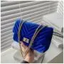 Square Hand Bags For Women Chain Handbags Fashion Pleuche Crossbody Handbag Pure Color Hasp Woman Bags Shoulder Bag Ry7200126