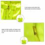 Water-resistant Jelly Handbag Green Transparent Tote Bag TPU With Small Pouch Shoulder Beach Bag Personalized