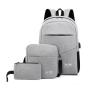SC013 Multifunctional Fashion Business Travel Three-Piece Set School Backpack USB Charging Student Computer Backpack Laptop bag