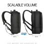 custom mochila para laptop computador portatil grande mochila masculina notebook slim business laptop smart backpack for men