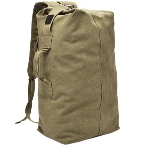 ZF053 Fashion Large-capacity Shoulder Bag Men Outdoor Travel Sports Bag Trend Breathable Polyester Canvas Handbag Backpacks