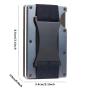 Carbon fiber money clip, aluminium alloy bank card clip,  multi-functional metal wallet clip card holder and card sleeve