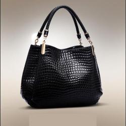 Women's Shoulder Bag High-capacity Handbag European and American Crocodile Pattern Trend Pu Handbag Tote Bag for Women