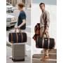 LOVEVOOK lay-flat Design Duffle Bag for Travel Business Carry on Overnight Weekend Gym Bag with Shoes Pouch Travel Bags for Men