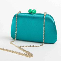 Wholesale metal chain shoulder bag women satin clutch bag ladies evening bags handbags