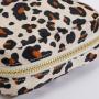 High Quality Custom Printing Self-adhesive Portable Travel Bag Leopard Printed Cosmetic Bag