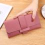 HOT Women's Flip Wallet Female Purses Card Holder Multi-function Wallets PU Leather Clutch Money Bag Pu Leather Wallet carteras para mujer