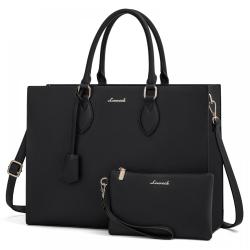 LOVEVOOK luxury oversize large capacity tote bag briefcase bag for office lady laptop shoulder bags PU leather purse for women