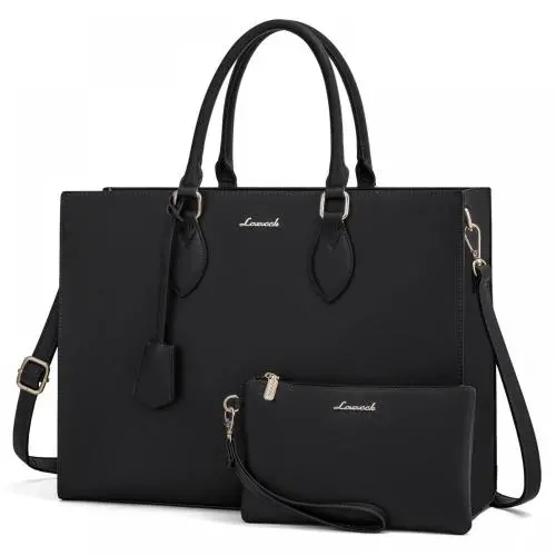 LOVEVOOK luxury oversize large capacity tote bag briefcase bag for office lady laptop shoulder bags PU leather purse for women