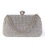 Hot selling  bridal wedding metal clutch purse ladies rhinestone evening bag women evening clutch sequins bags ladies handbag