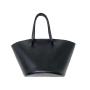 2024 Trending New Korean Designer Women's Bag Fashion Large Capacity Open PU Leather Tote Handbag Ladies Bucket Shoulder Bags