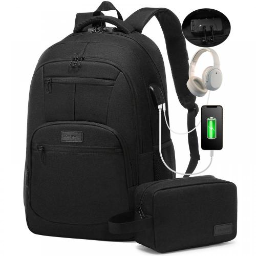 LOVEVOOK 2022 Work Travel Backpack for Women Men 17 Inch Anti Theft Computer Bag Waterproof College Bookbag laptop backpacks
