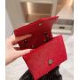Luxury fashion women's velvet clutch bag evening bags Red dress party small evening bag handbag crystal handle with high quality