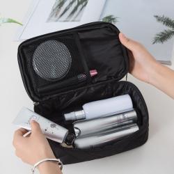 2024 New Custom Cosmetic Bag Creative Rhombus Waterproof Cosmetic Case Nylon Makeup Travel Bag Organizer