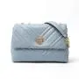 sky blue Solid Colors Ladies Luxury Bag Classical Bags Leather Handbag For Women