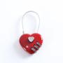 ZR412 Mini Love Lock Wholesale Wire Rope Password Lock Red Book Bag Case Metal Burglar Prevention