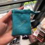Custom Silver Hot Stamping Logo Suede Drawstring Pouch Suede Packaging bag For Jewelry