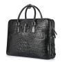 Sacoche Homme Real Crocodile Skin Leather Designer Classic Durable Laptop Business Briefcase Mens Side Messenger Shoulder Bags