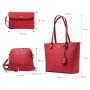 Lovevook designer 2023 fashion women tote hand bags set PU leather ladies crossbody bags luxury women purses and handbags