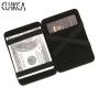 CUIKCA Magic Wallet Thread Unisex Wallet Purse Magic Money Clip Elastic Band Slim PU Leather Wallet Business ID Credit Card Case